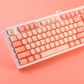 104+24 Pink Piggy XDA Keycaps Set PBT Dye Sublimation ANSI ISO Layout for GK61 64 68 84 87 104 108